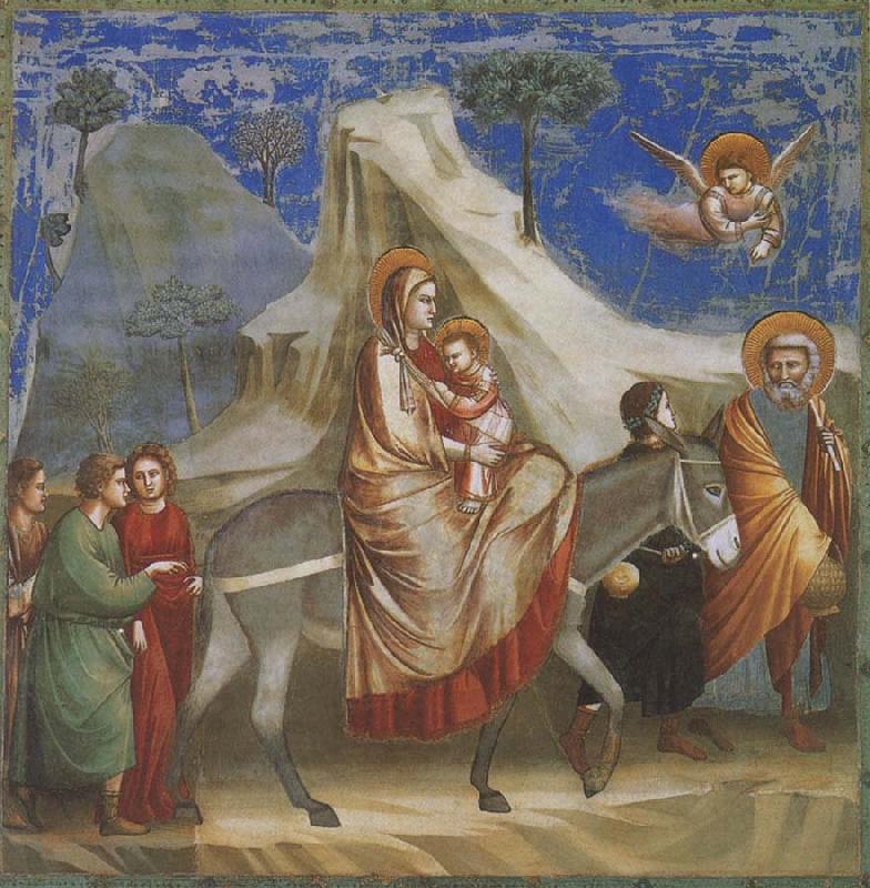 GIOTTO di Bondone Flight into Egypt oil painting picture